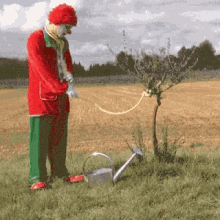 Clown Tying Himself To A Tree Kill Myself GIF