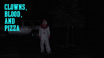 Clown With Clowns Blood And Pizza GIF