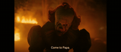 Clown With Flames Coming Out Of Face GIF