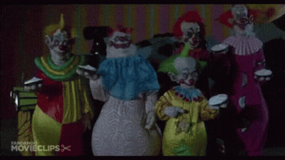 Clowns Holding Cupcakes GIF