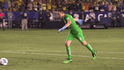 Club America Agustin Merchasin Runs Shouting GIF