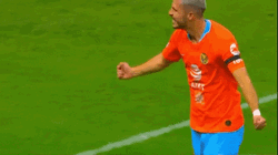 Club America White Haired Player Runs Screaming GIF