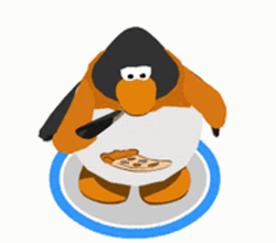 Club Penguin Pizza GIF