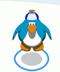 Club Penguin Propeller Hat Floating GIF