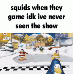 Club Penguin Squid Game Meme GIF 