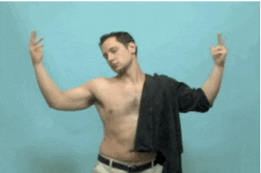 Clubbing Shirtless Lone Guy GIF