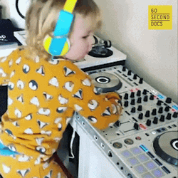 Clubbing Toddler Disc Jockey GIF