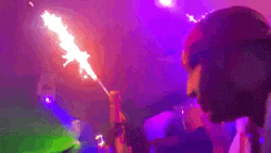 Clubbing With Firecracker On Wine GIF