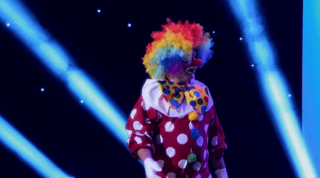 Clueless Clown Show GIF