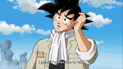Clueless Goku Head Scratch GIF