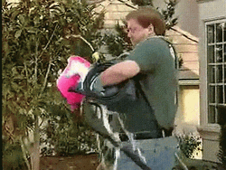 Clumsy Guy Car Wash GIF