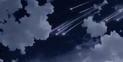 Cluster Of Shooting Stars Falling GIF