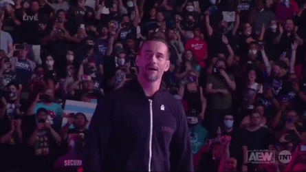 CM Punk AEW Entrance GIF