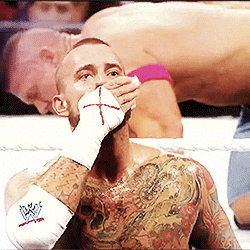 CM Punk Blowing Kiss GIF