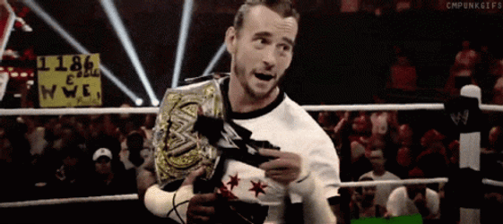 CM Punk Mic Drop GIF