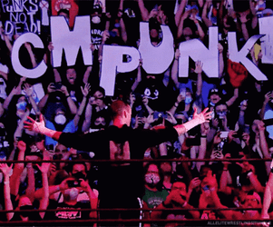 CM Punk Standing Inside Ring GIF