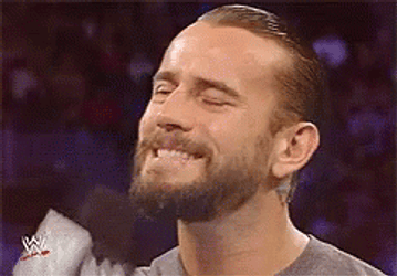 CM Punk Teeth Out Smile GIF