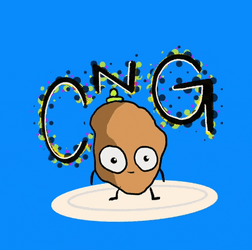 CNG Wide Eyes Nugget Dancing Meme GIF