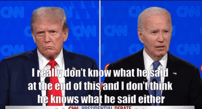 CNN Presidential Debate Between Donald Trump And Joe Biden GIF