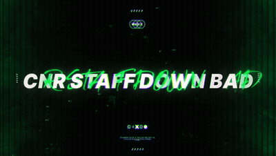 CNR Staff Down Bad Green Background GIF