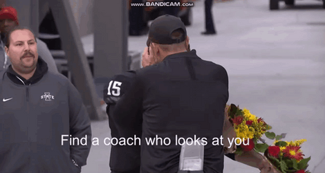 Coach Hug Brock Purdy GIF