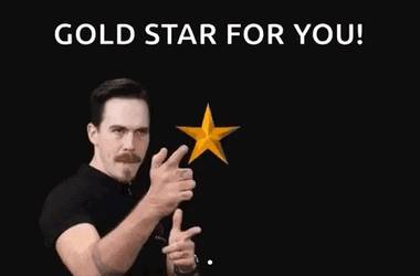 Coach Josh Wood Gold Star GIF
