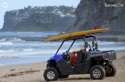 Coast Guard Officer On The Beach GIF