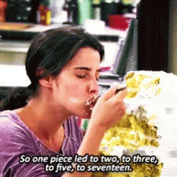 Cobie Smulders Eating Cake GIF