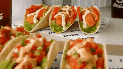 Coca Cola Bottle Next To Food GIF