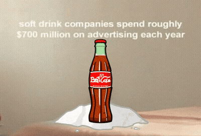 Coca-Cola Bottle With Spoon GIF