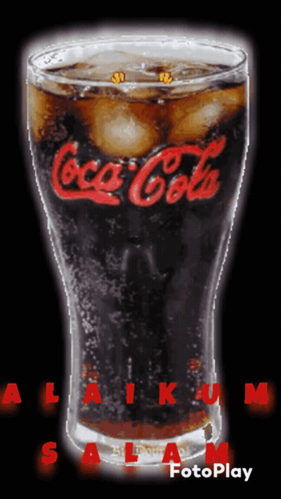 Coca Cola With Ice Cubes GIF