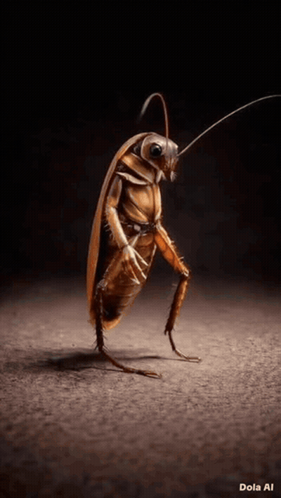 Cockroach Standing On One Leg GIF