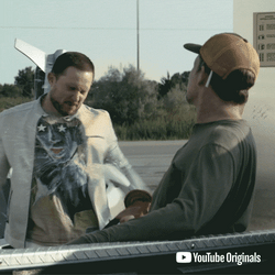 Cocky Guy Karma Showered Gas GIF
