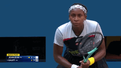 Coco Gauff Game Face US Open GIF