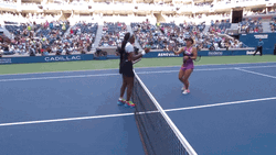 Coco Gauff Leolia Jeanjean US Open GIF