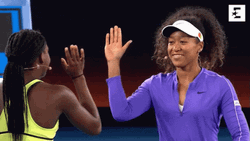 Coco Gauff Naomi Osaka High Five GIF GIFDB