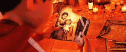 Coco Miguel Looking At The Old Photos GIF