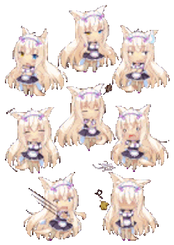 Coconut Neko Sticker GIF