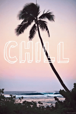 Coconut Tree Chill GIF