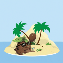 Coconut Tree Mountain GIF