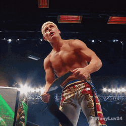 Cody Rhodes WWE Belt Show GIF