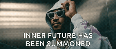 Coffee Cup And Flowers With Future Quote GIF