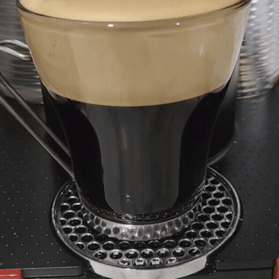Coffee Cup On Metal Tray GIF