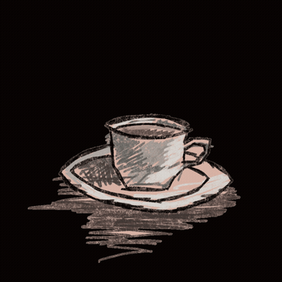 Coffee Cup On Saucer GIF