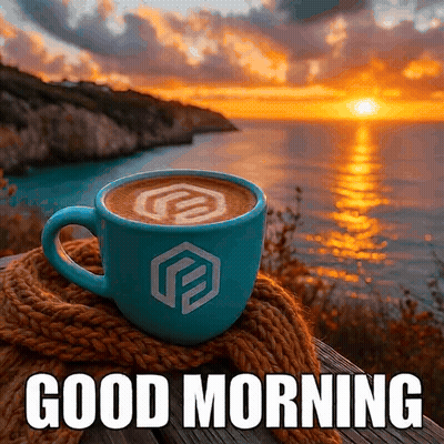 Coffee Cup On Wooden Table GIF