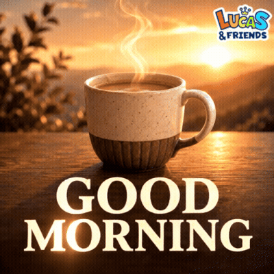 Coffee Cup Saying Good Morning GIF