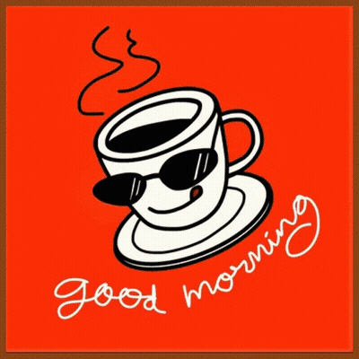 Coffee Cup Saying In Coffee We Trust GIF