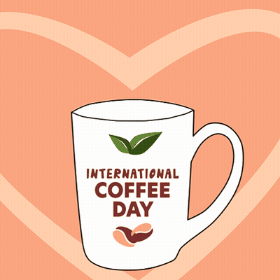 Coffee Cup Saying International Coffee Day GIF