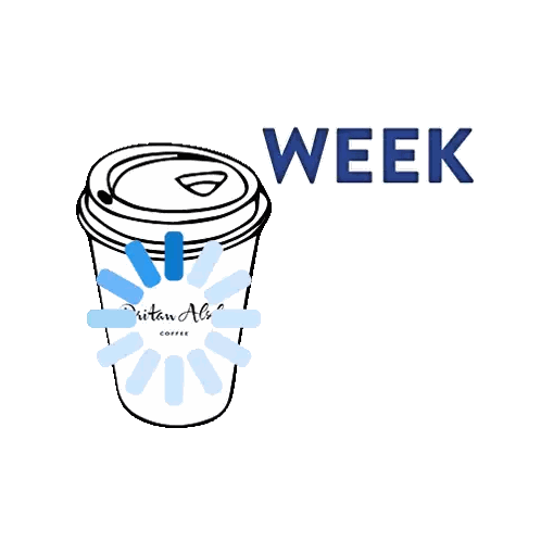 Coffee Cup Saying Weekend Is Loading Sticker