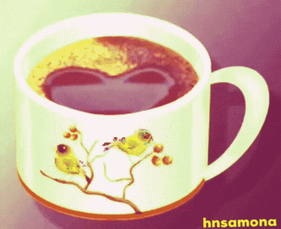 Coffee Cup With Birds Hnsamona GIF